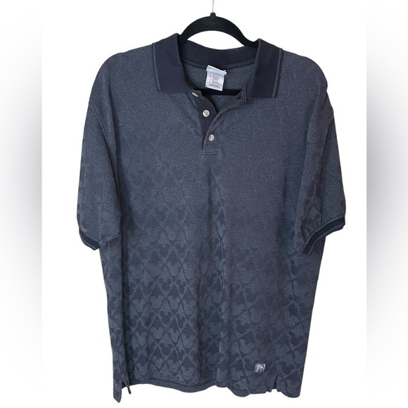 Disney Other - The Disney Store Vintage Mickey Mouse Black Short Sleeve‎ Polo Size Large